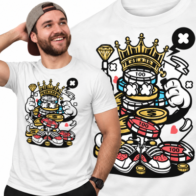 KOSZULKA  ANIMOWANA  KING OF GAMBLER